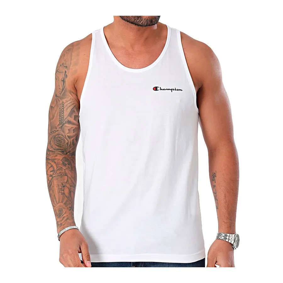 Champion Camiseta Hombre 219843-WW001 WHT