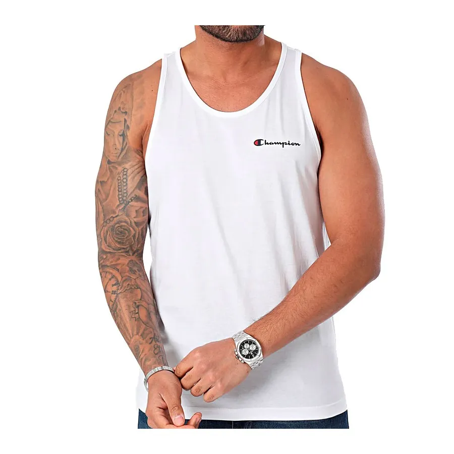 Champion Camiseta Hombre 219843-WW001 WHT