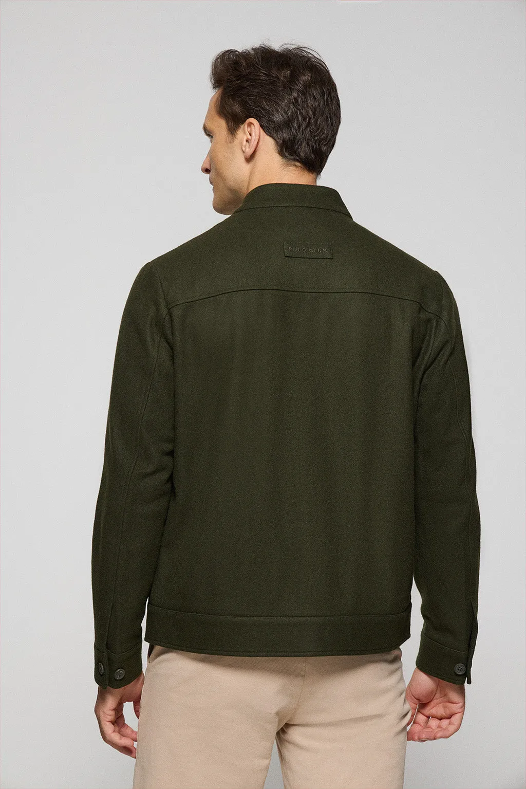 Chaqueta bomber Exeter caqui con detalles Polo Club