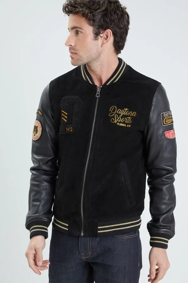 Chaqueta Hombre Daytona Academy Buff Suede Black