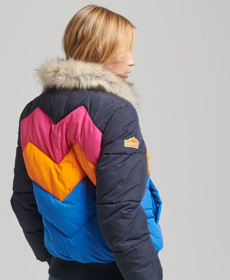 Chaqueta Padded Para Mujer Vintage Retro Puffer Superdry 52416