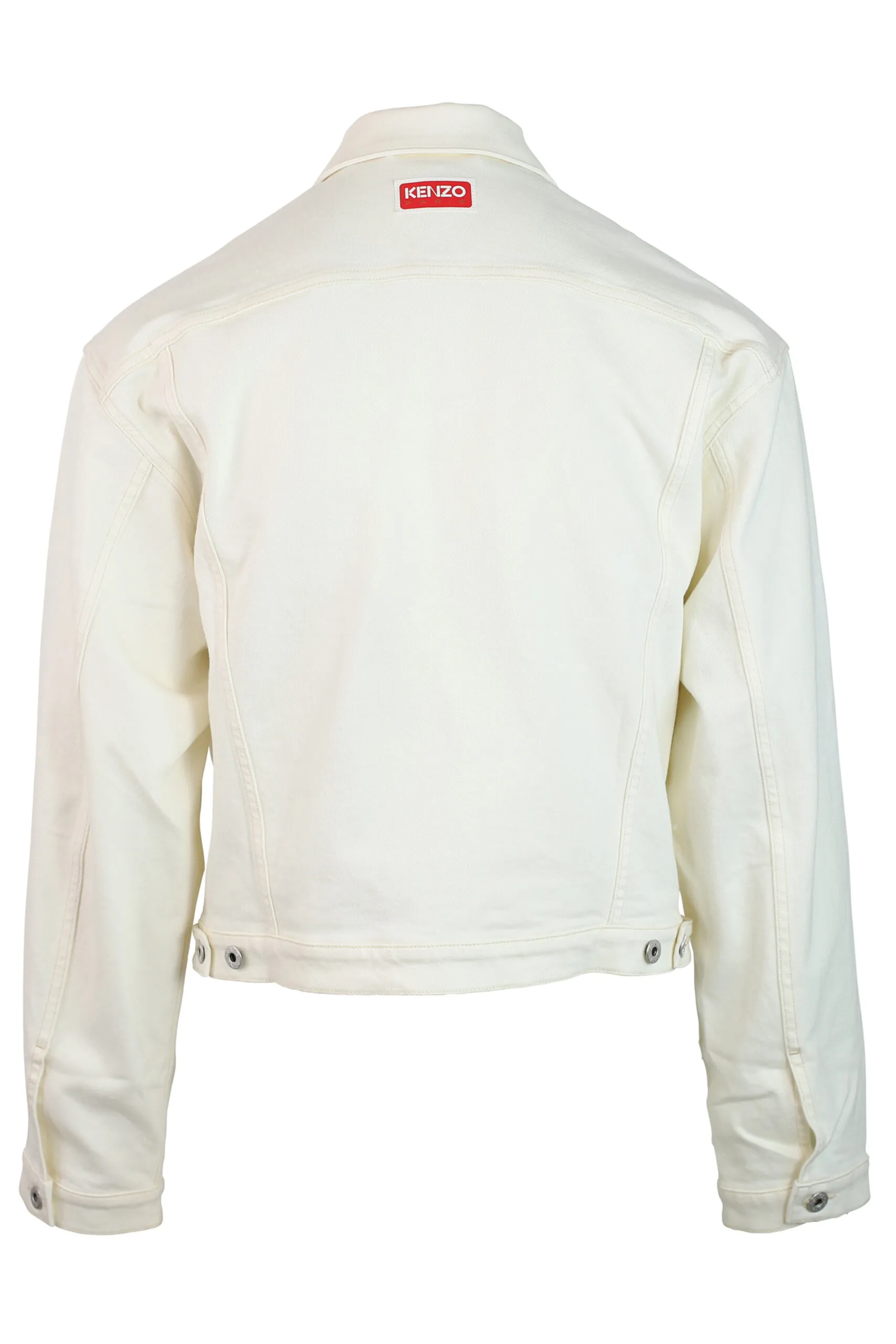 Chaqueta vaquera blanca con minilogo