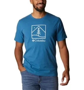 Columbia M Break It Down™ Ss Tee (Mineral Blue, Plant It Graphic) Men