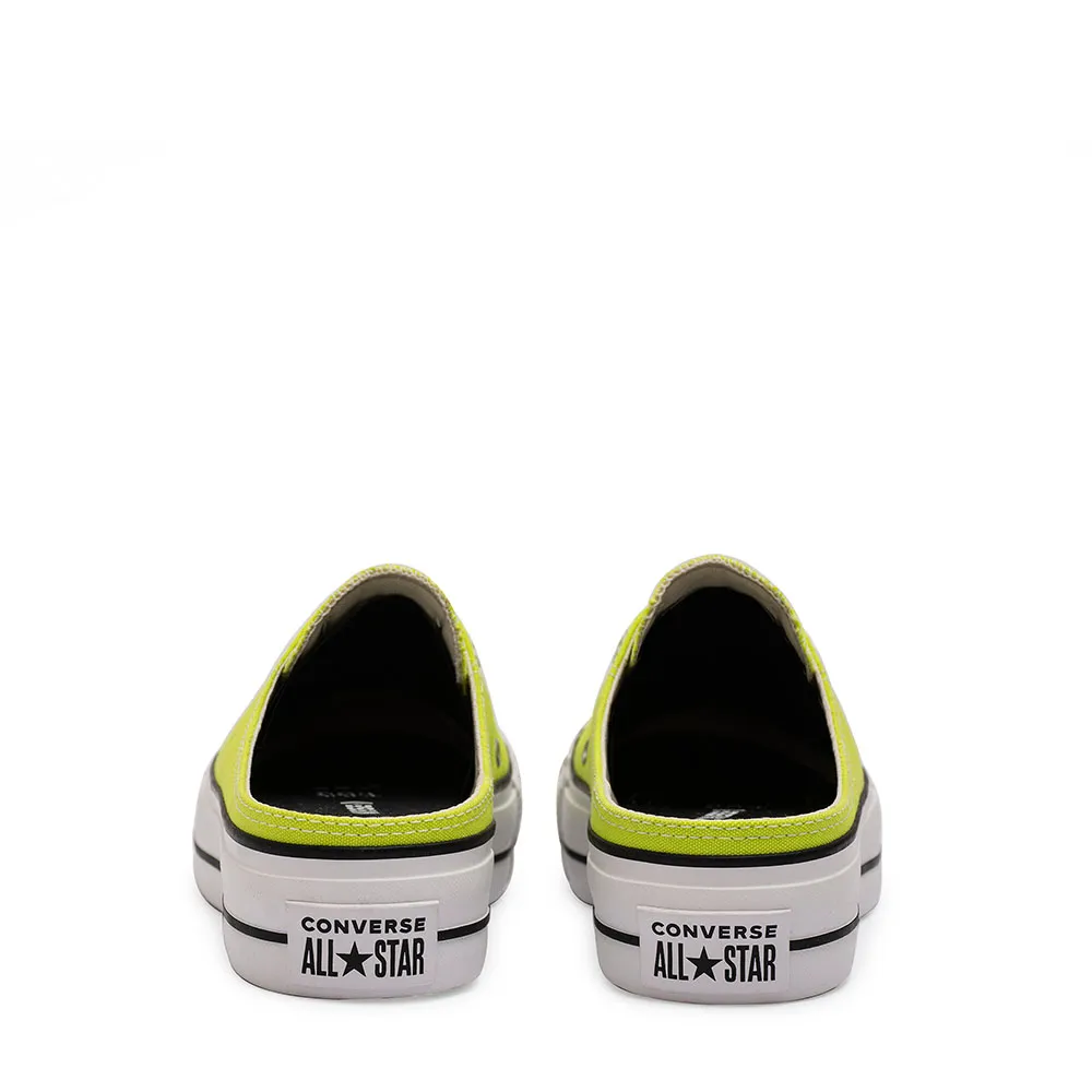 CONVERSE ZUECOS  MULE OX SANDALIA VERDE FLUOR DAMA 