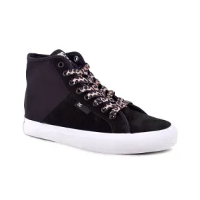 DC SHOES ZAPATILLAS MANUAL HI SD CORDON LEOPARDO NEGRAS