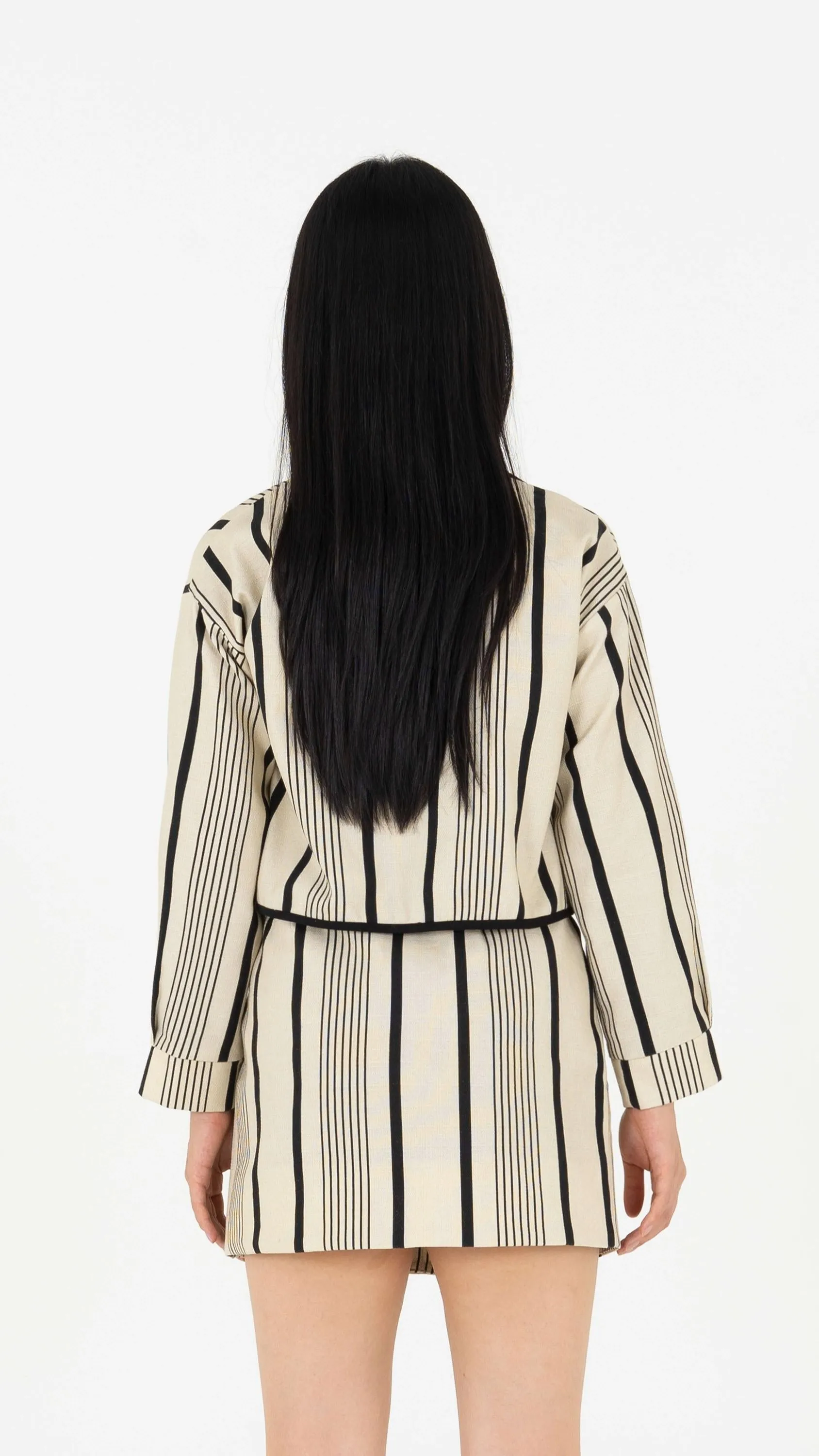 Ecru striped jacket