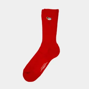 Edmmond – Calcetines Duck plain red