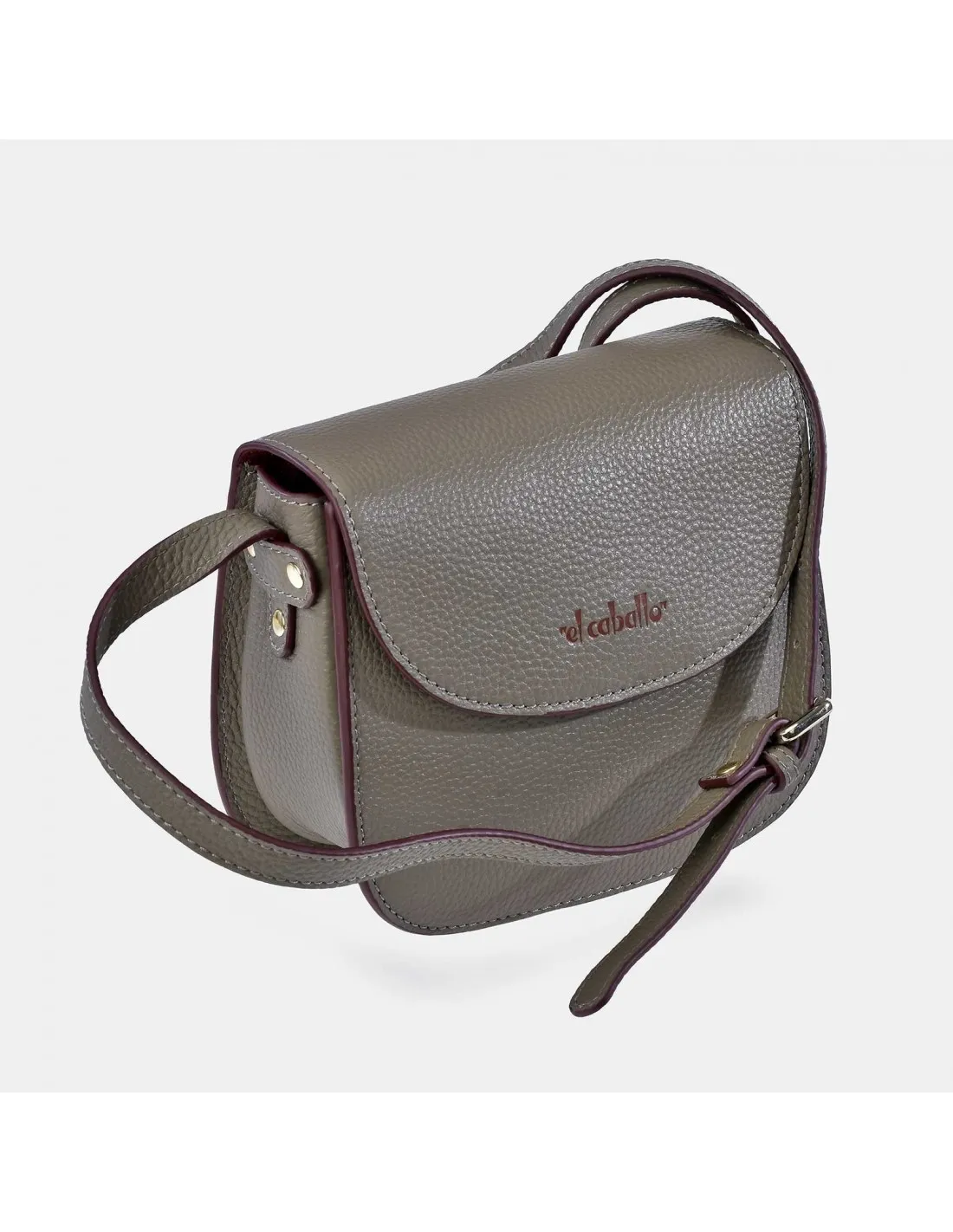 EL CABALLO Bolso bandolera mini en piel con solapa para mujer