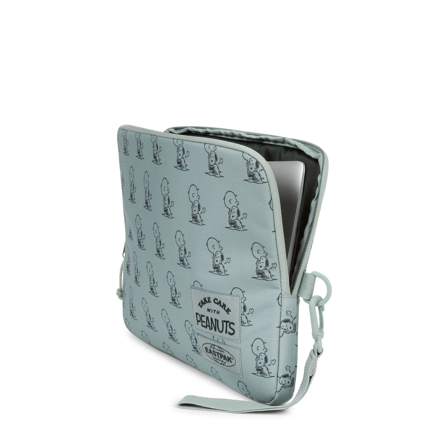 FUNDA EASTPAK PARA ORDENADOR BLANKET M EK0004246O8 PEANUTS MINT- verde menta estampado