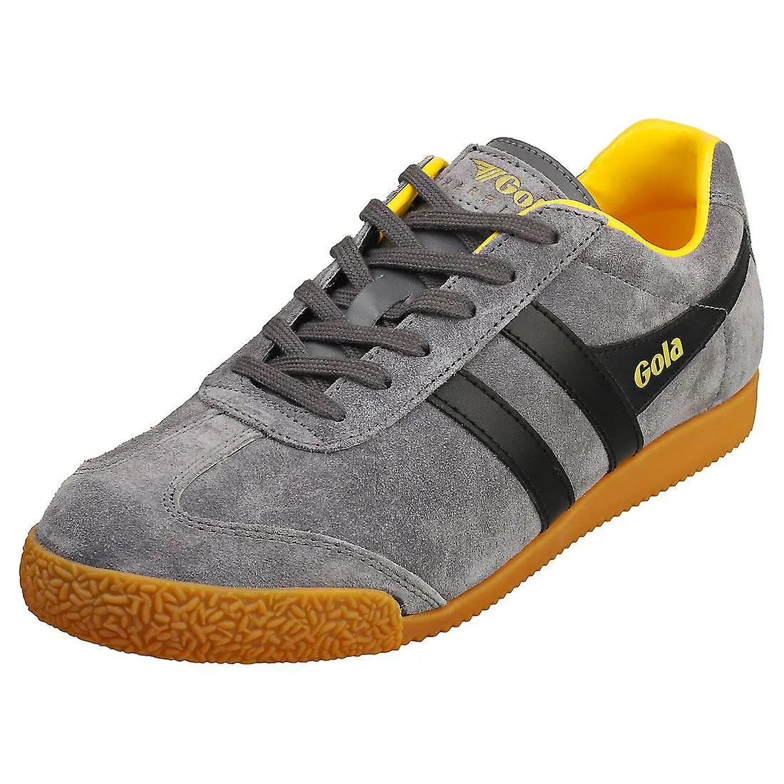 Gola Harrier Mens Classic Trainers in Shadow Black