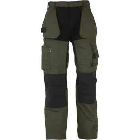 Herock Spector, pantalón elástico, verde (cintura 38, largo 32)