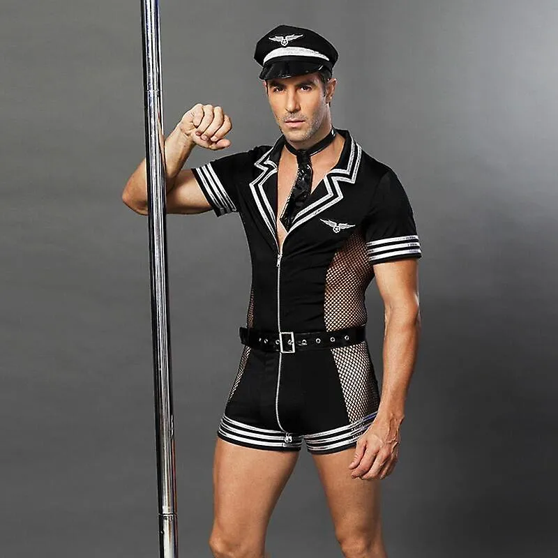 Hombre recién llegado Sexy Disfraz exótico Uniformes de policía de Halloween