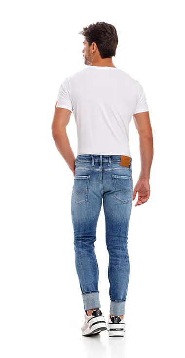 Jean Rigido Para Hombre Anbass Replay 29906