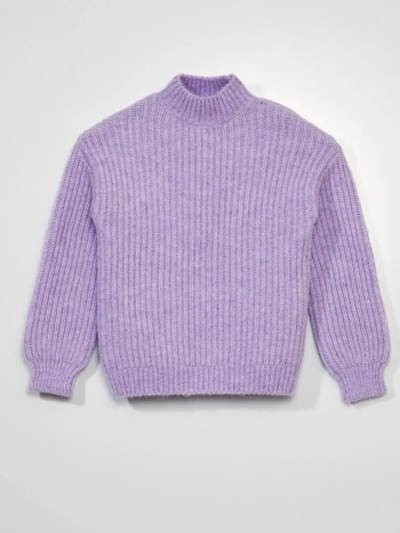 Jersey de cuello alto - PURPURA