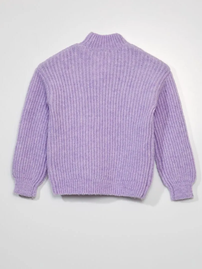 Jersey de cuello alto - PURPURA