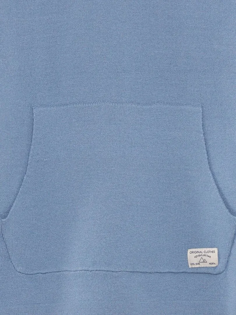 Jersey de punto con cuello redondo - AZUL