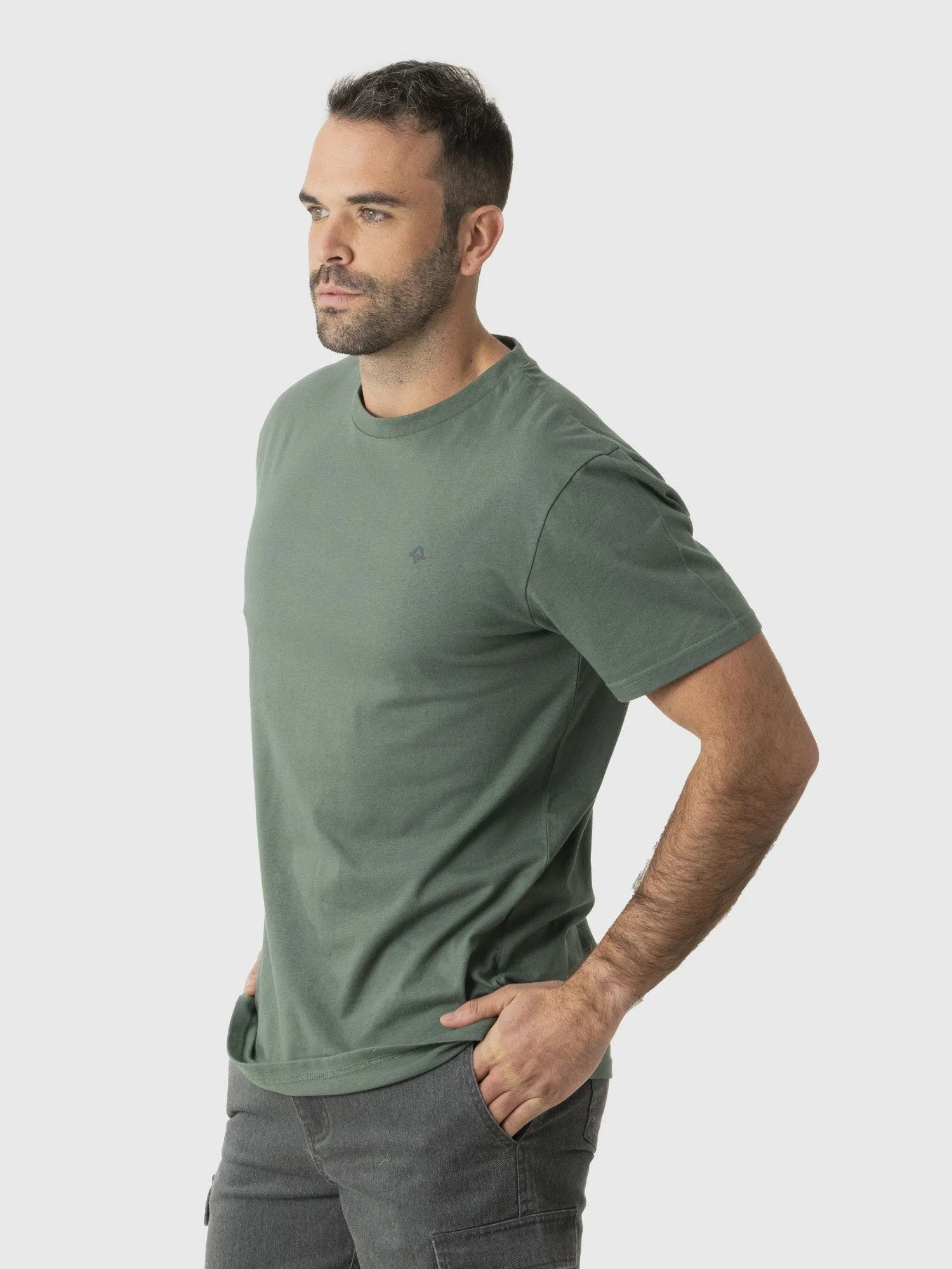 KIVUL Polera Kivul Logo Reciclada Hombre Verde