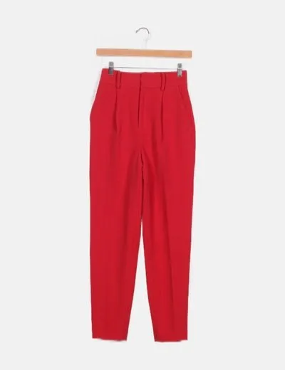 L'Academie Pantalón chino rojo