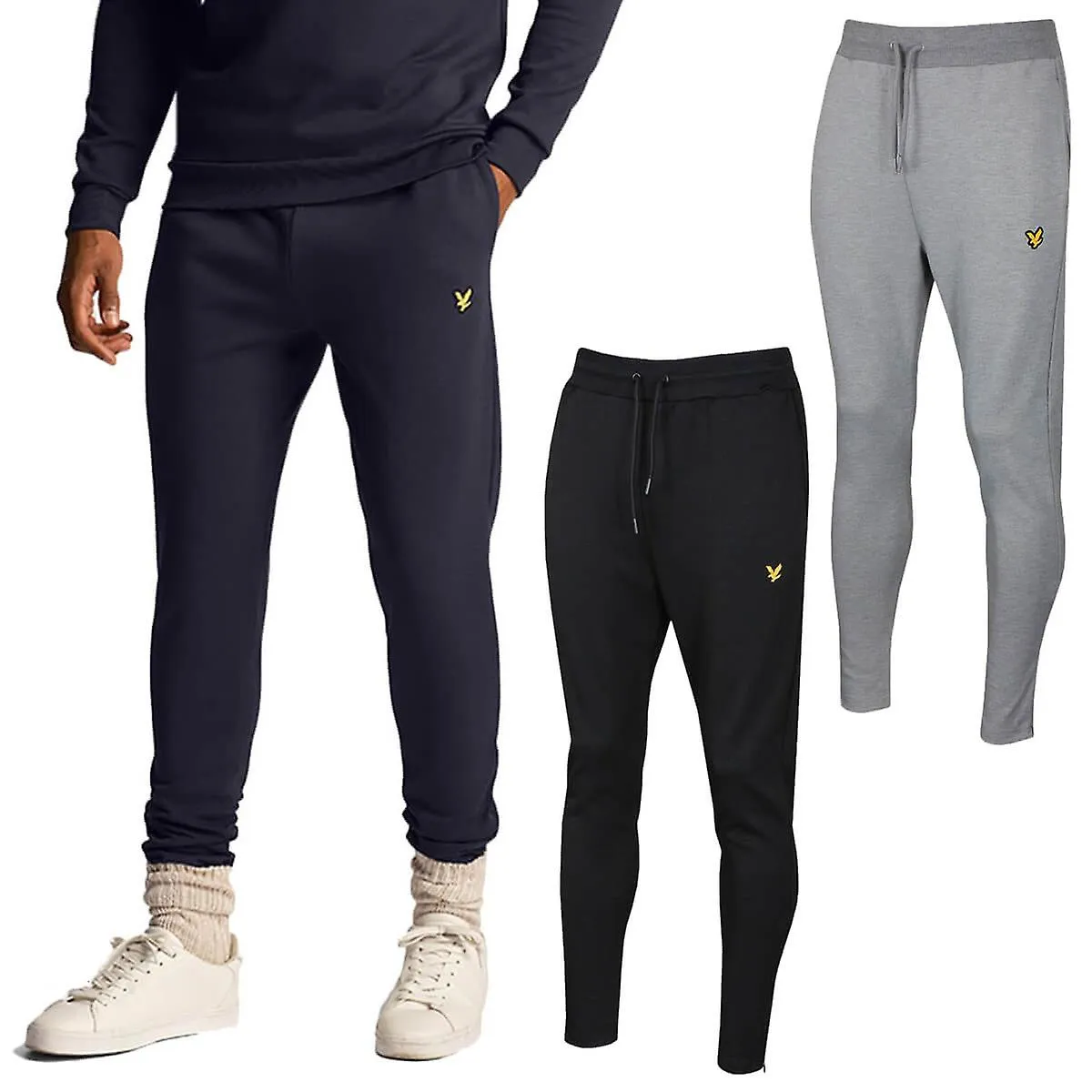 Lyle & Scott Hombre Fly Fleece Modern Fit Trackies Golden Eagle Joggers