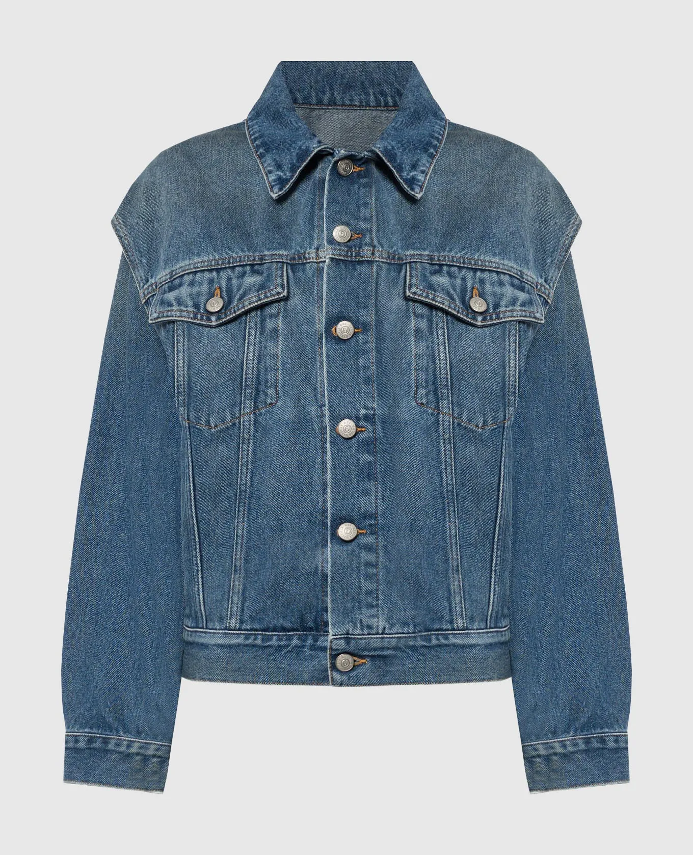 Maison Margiela MM6 Blue denim jacket with cutouts