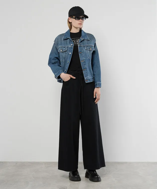 Maison Margiela MM6 Blue denim jacket with cutouts