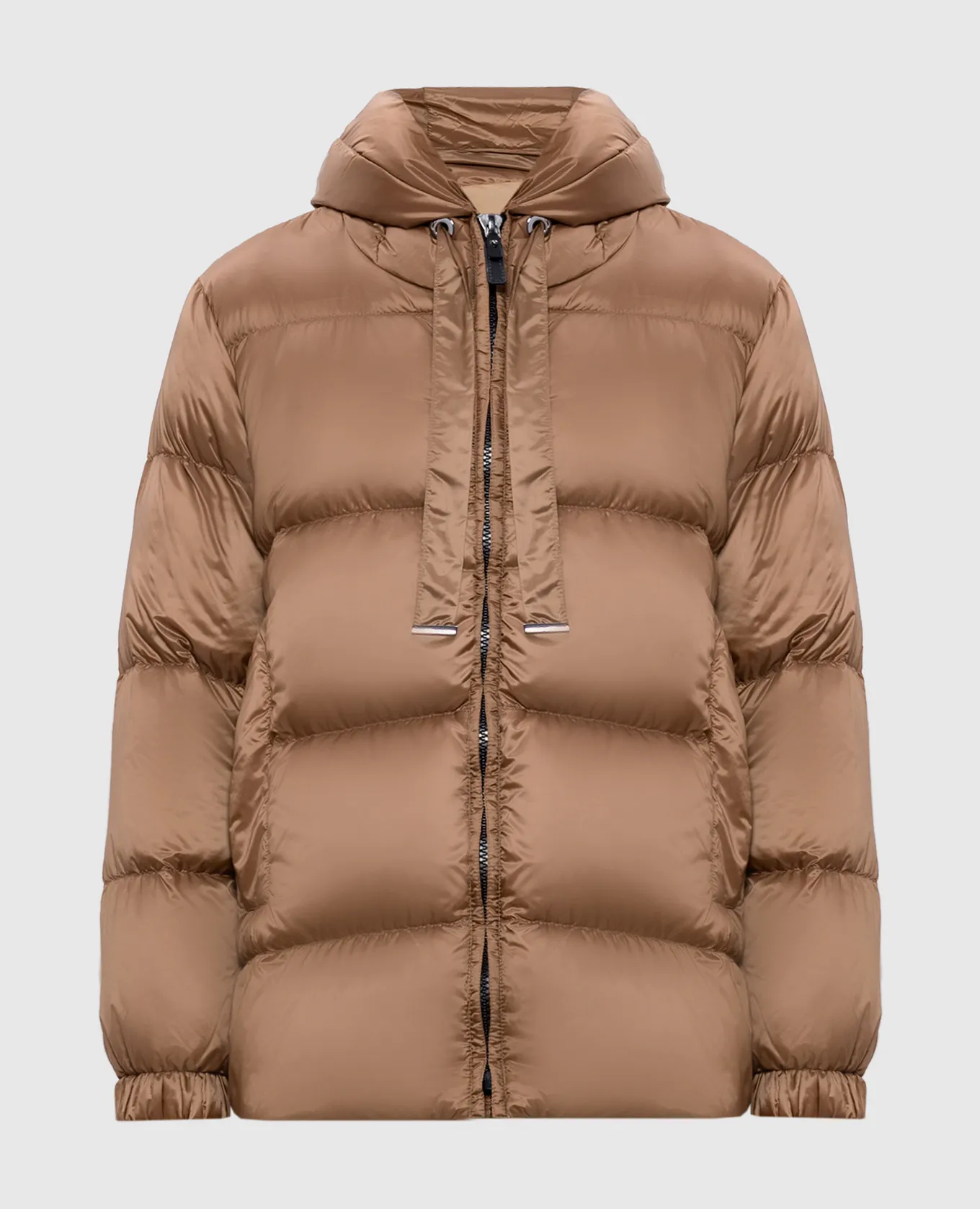 Max Mara Brown SEIA down jacket with logo