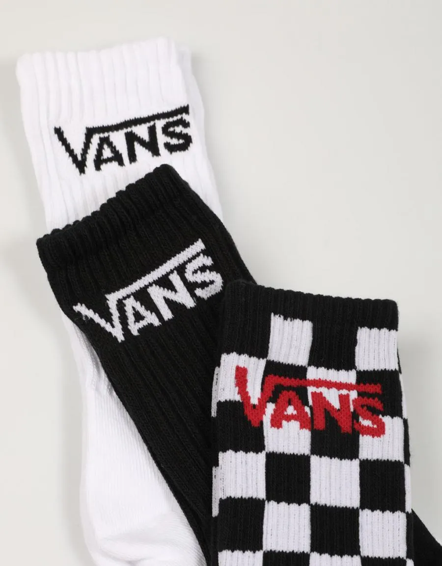  meias VANS Classic Crew en Multicolor 77077