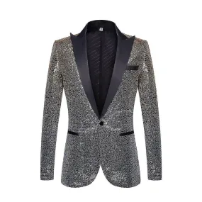 Men's sequined suit sequined party trim suit jacket