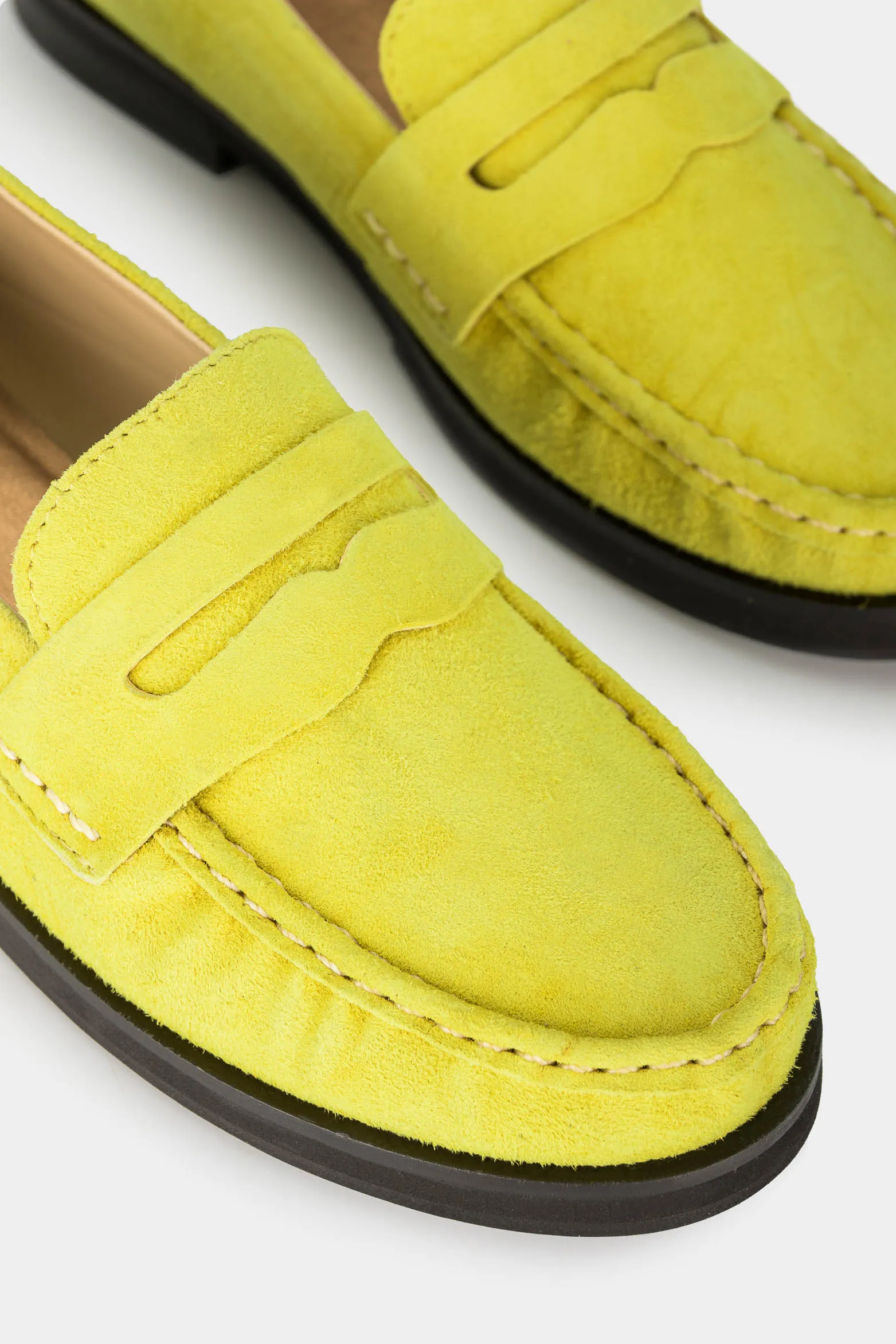 Mocasines de carnaza para mujer frambuesa Verde Oliva