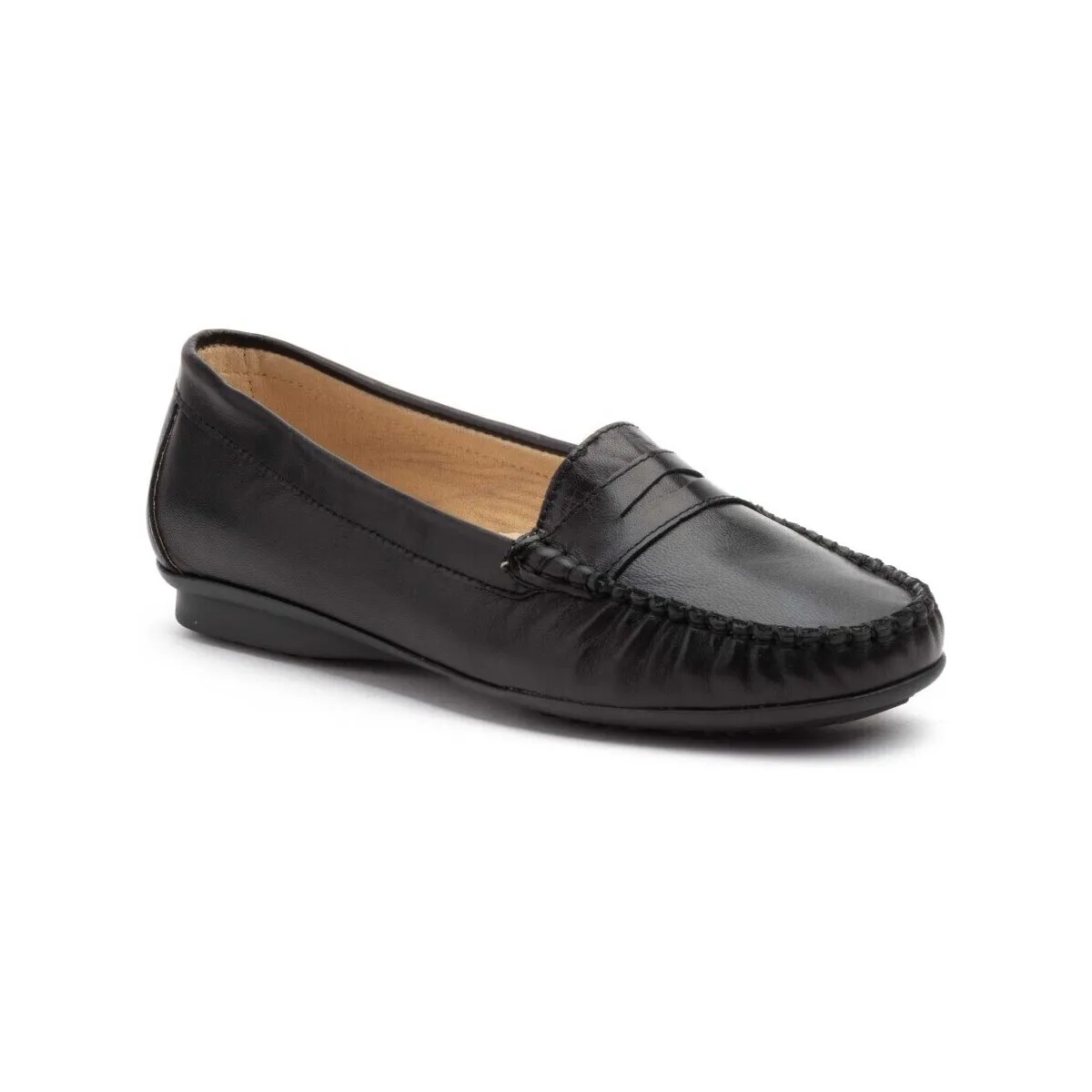 Mocasines de piel negros by