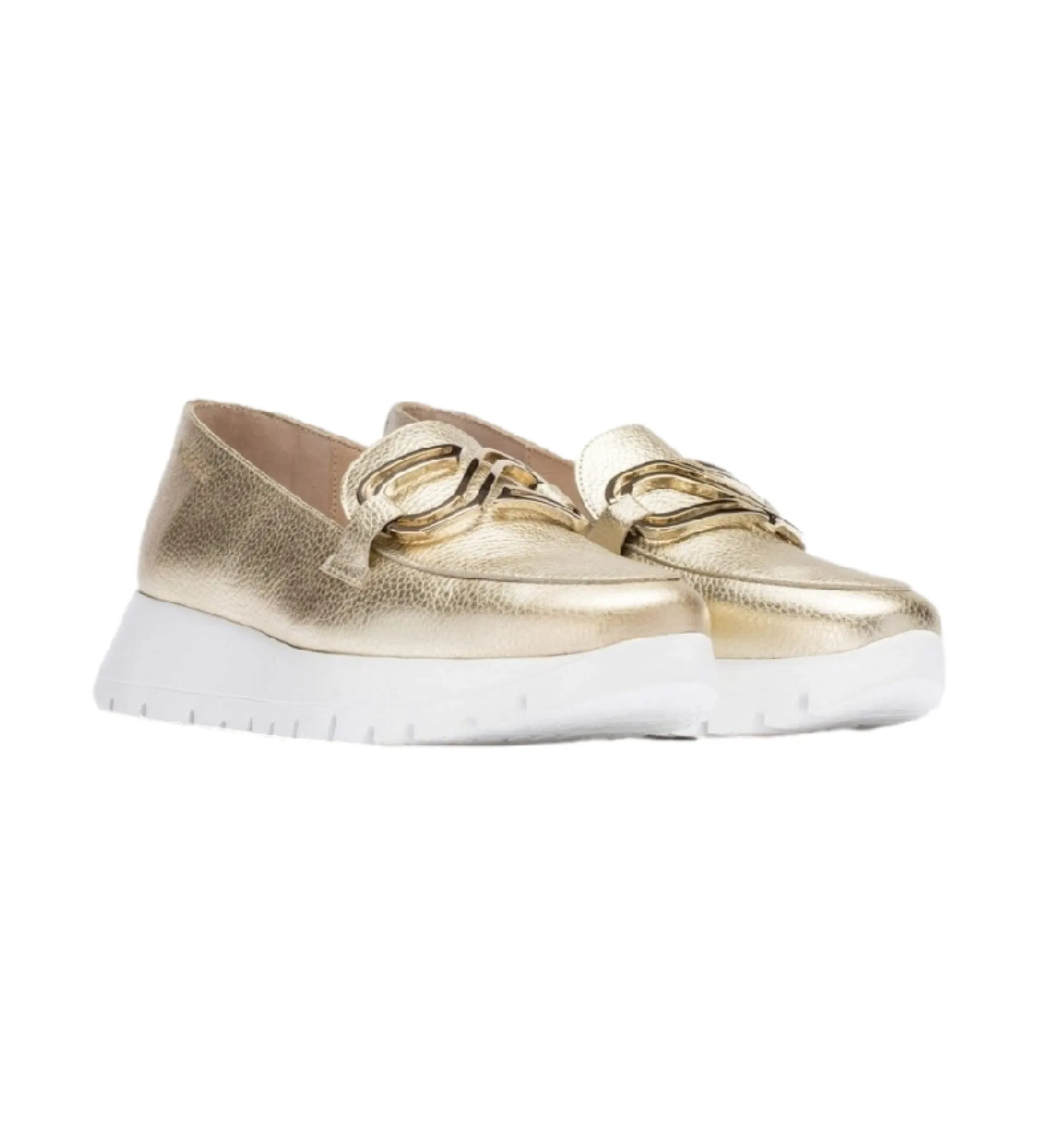 Mocasines de piel Sidney dorado