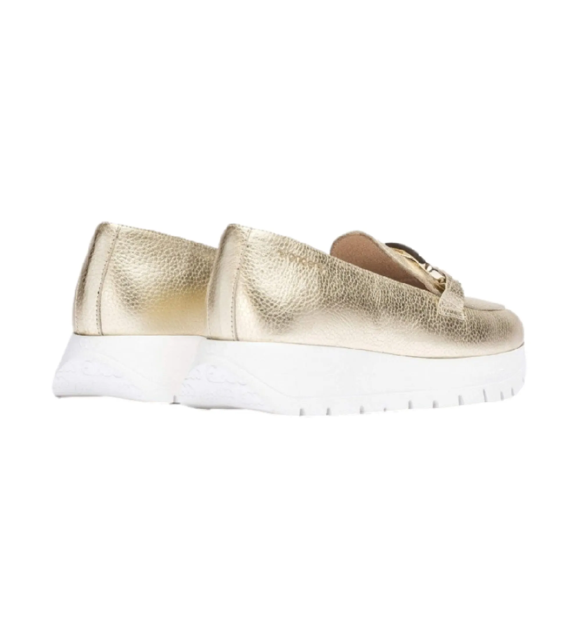 Mocasines de piel Sidney dorado