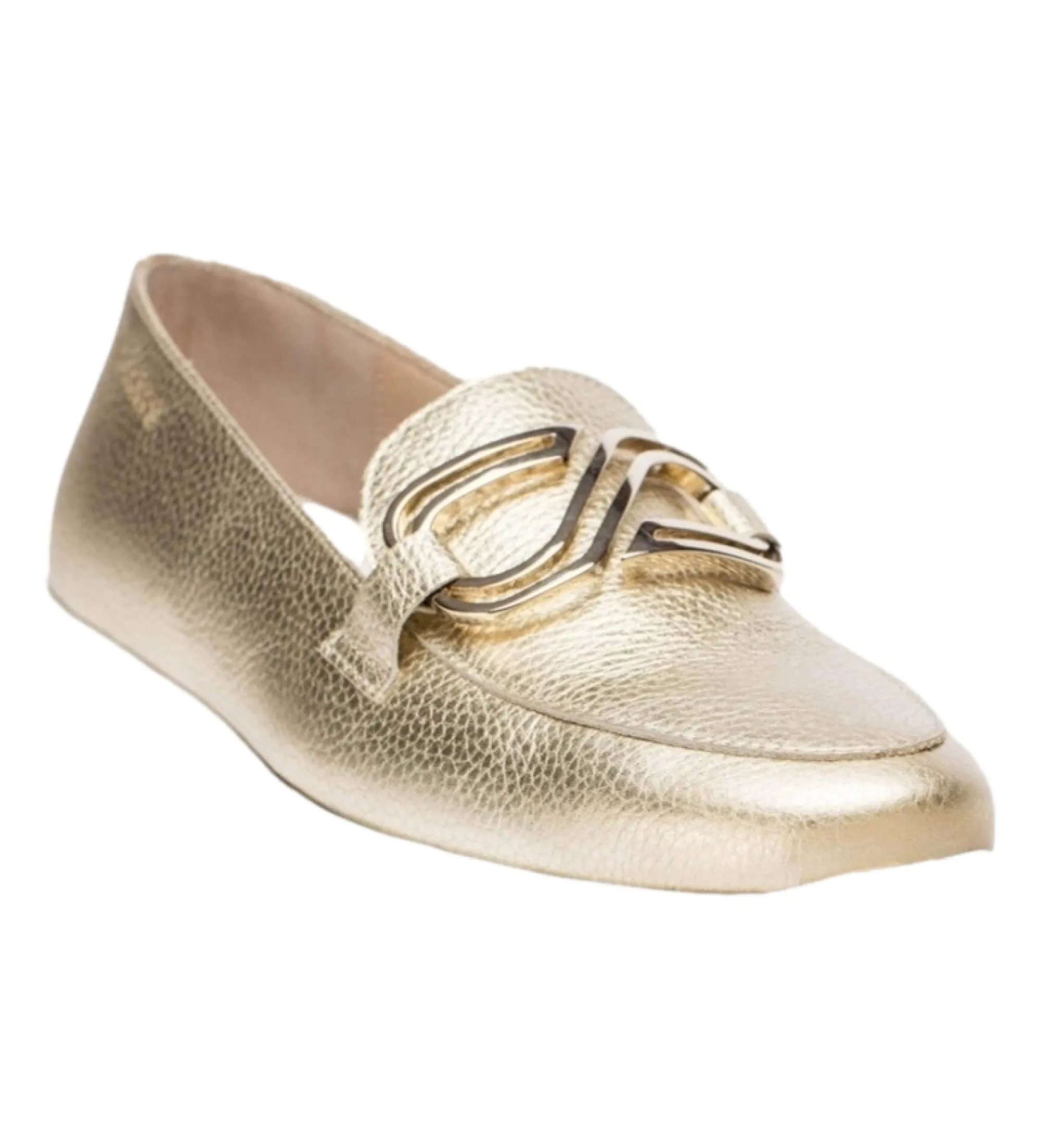 Mocasines de piel Sidney dorado