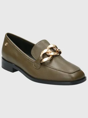 Mocasín Cuero Mujer Roberta Verde