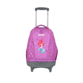 Mochila escolar con ruedas Trolley Mermaid morada