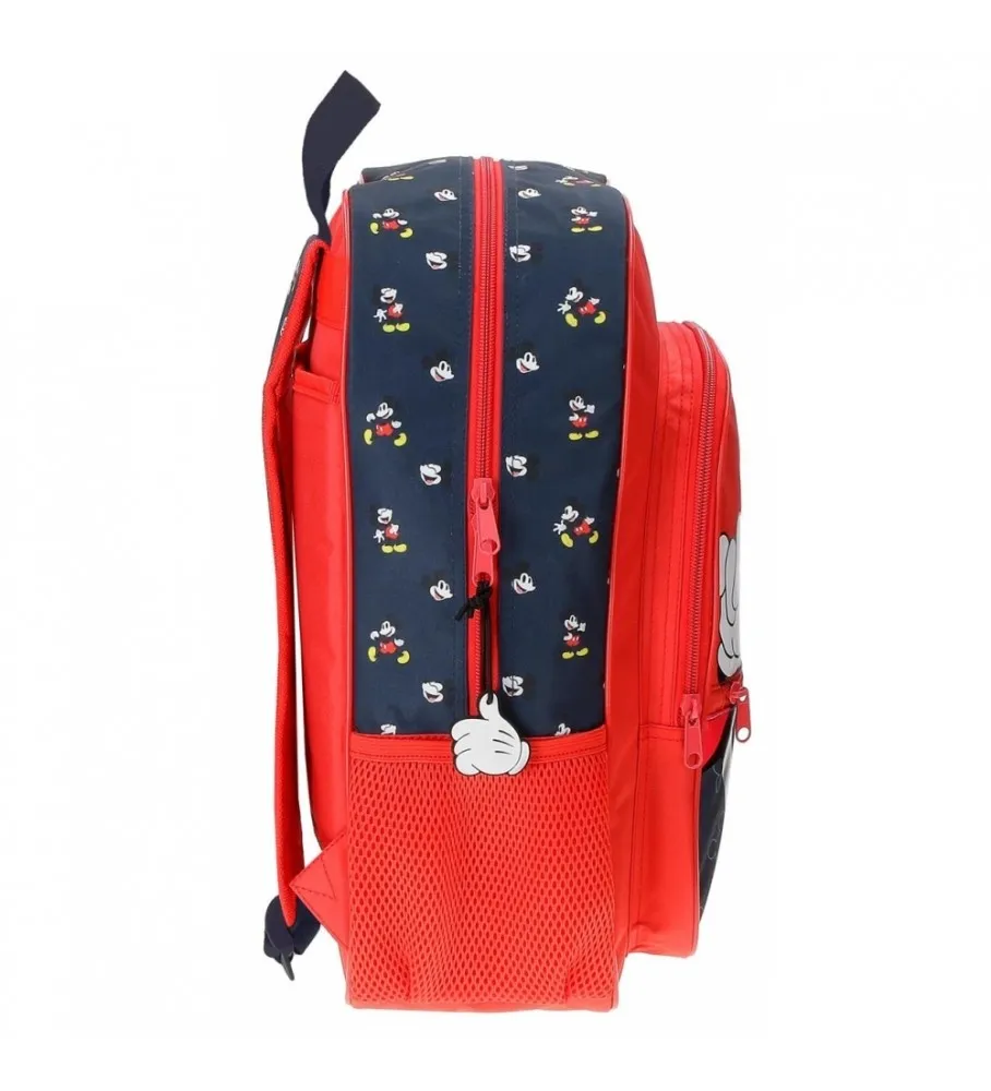 Mochila Escolar Mickey Mouse rojo