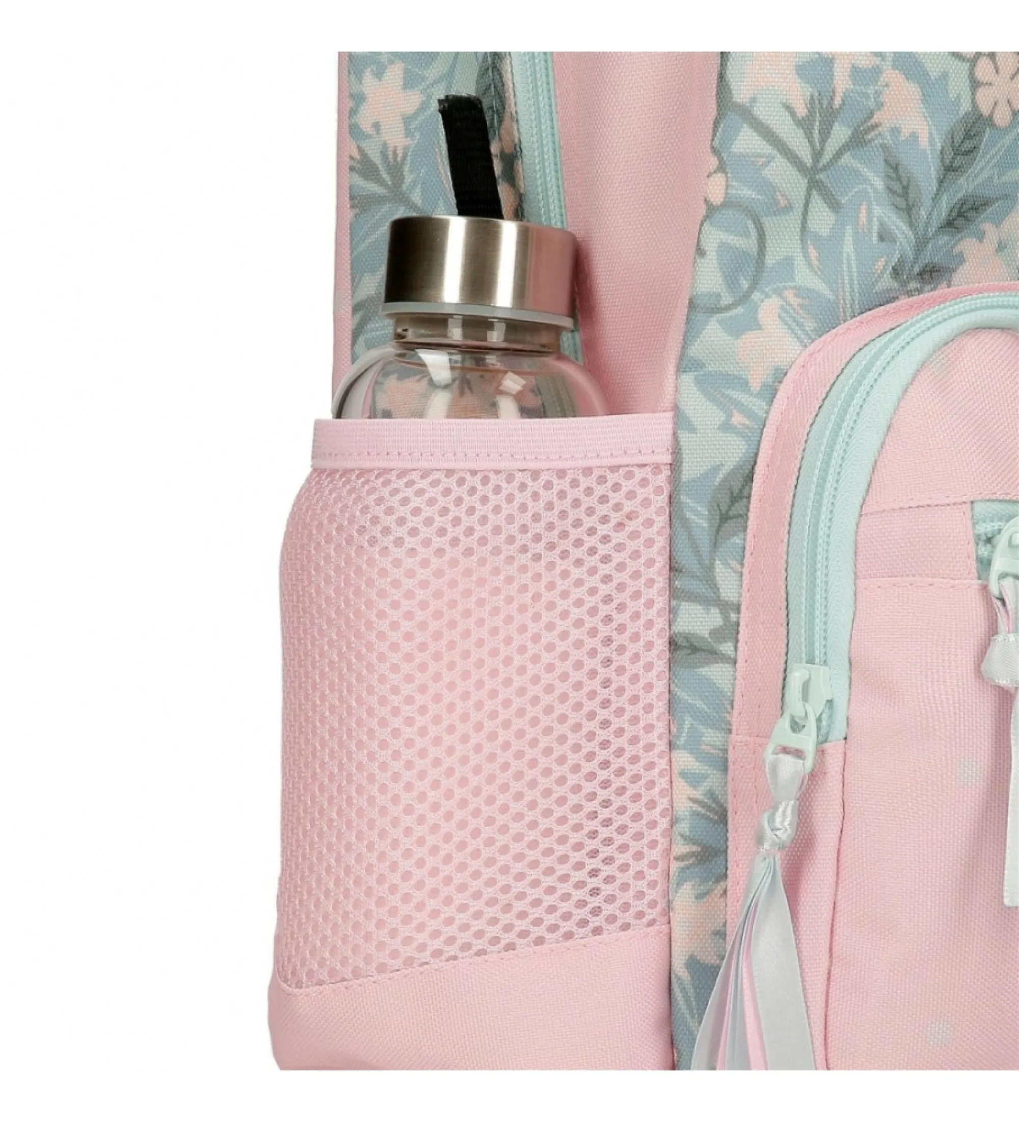 Mochila escolar Roll Road Spring is here 42 cm con carro rosa