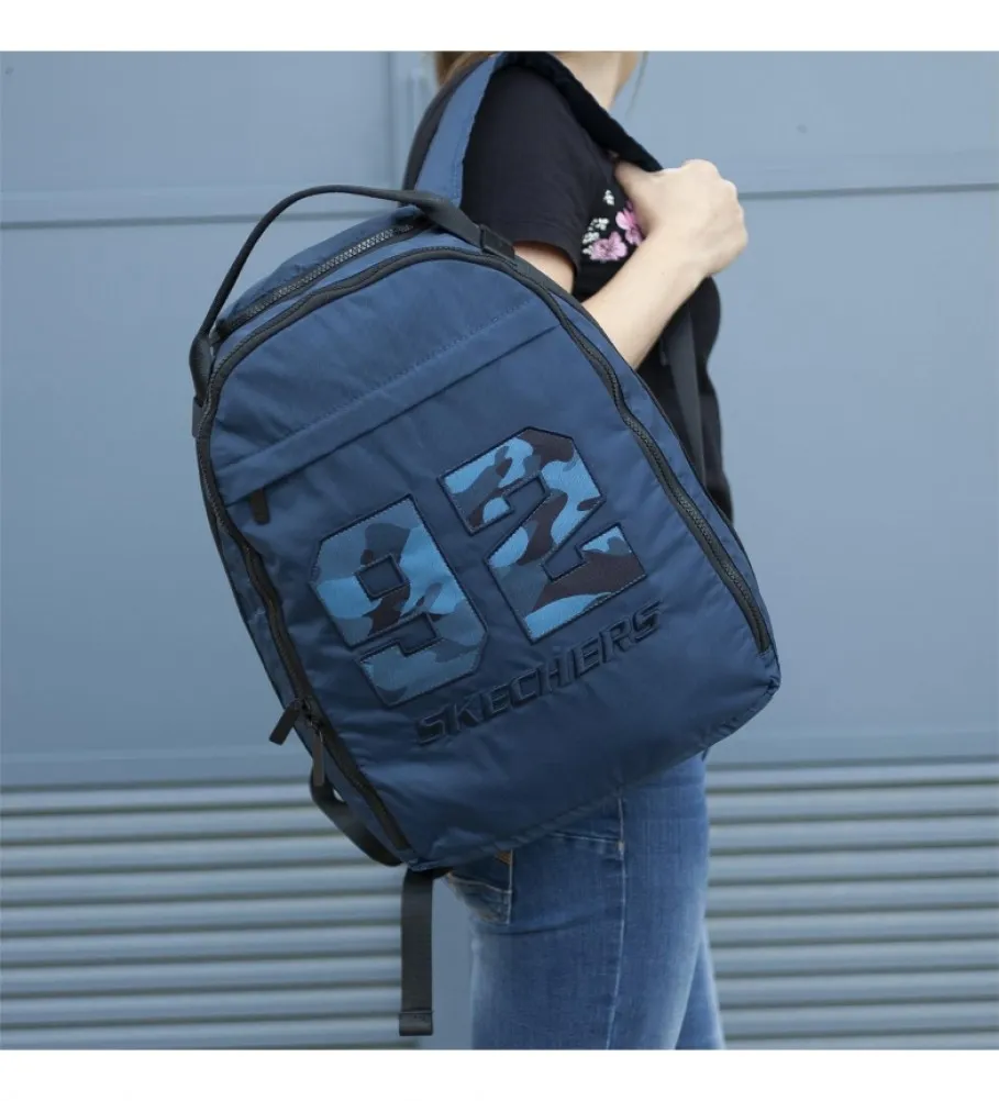 Mochila escolar S988 azul -31x42,5x16 cm-