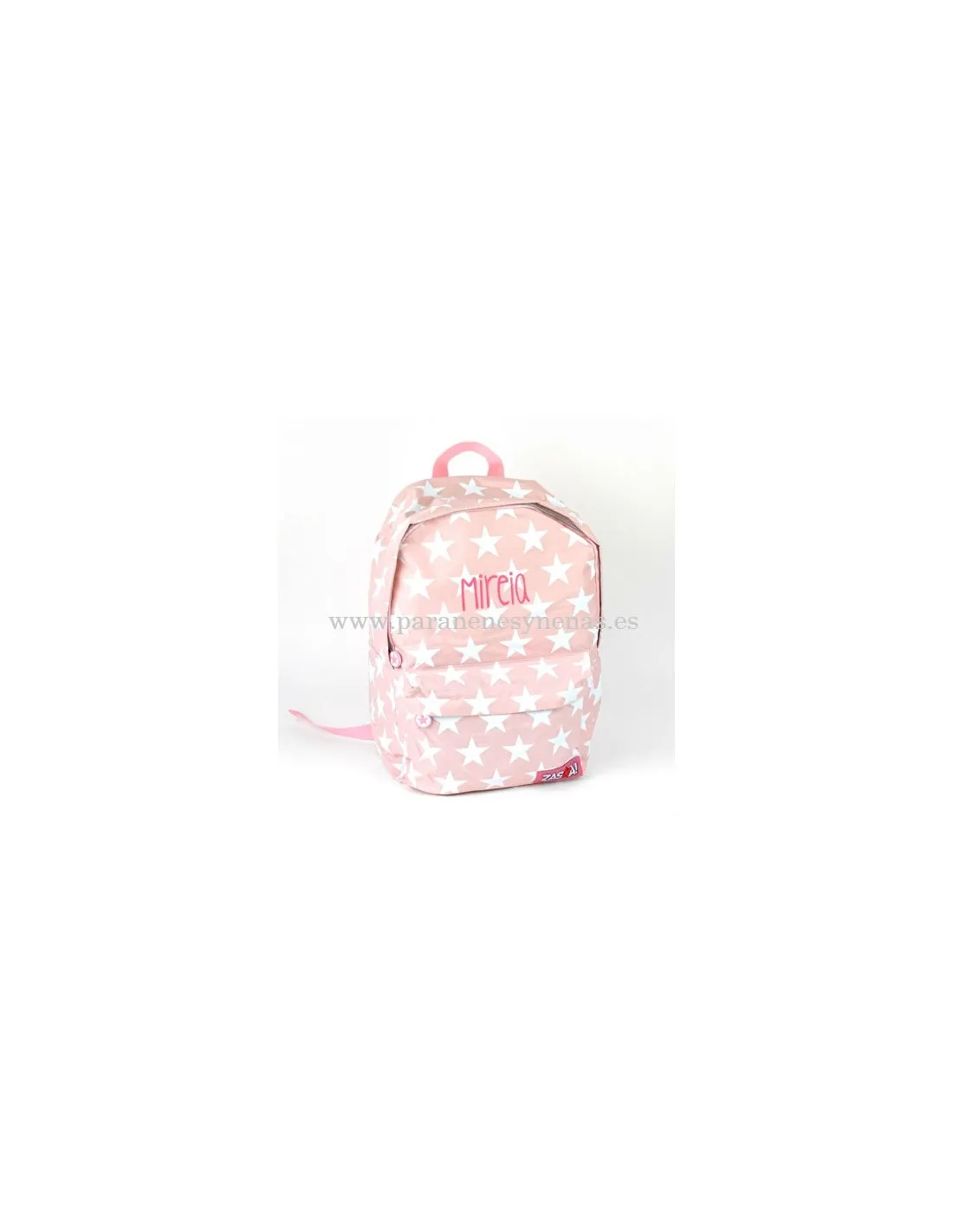 Mochila junior Estrellas Rosa personalizada de Mi Pipo