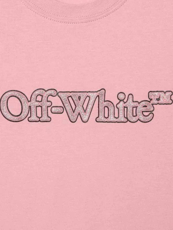 Off-White Camiseta - Rosado