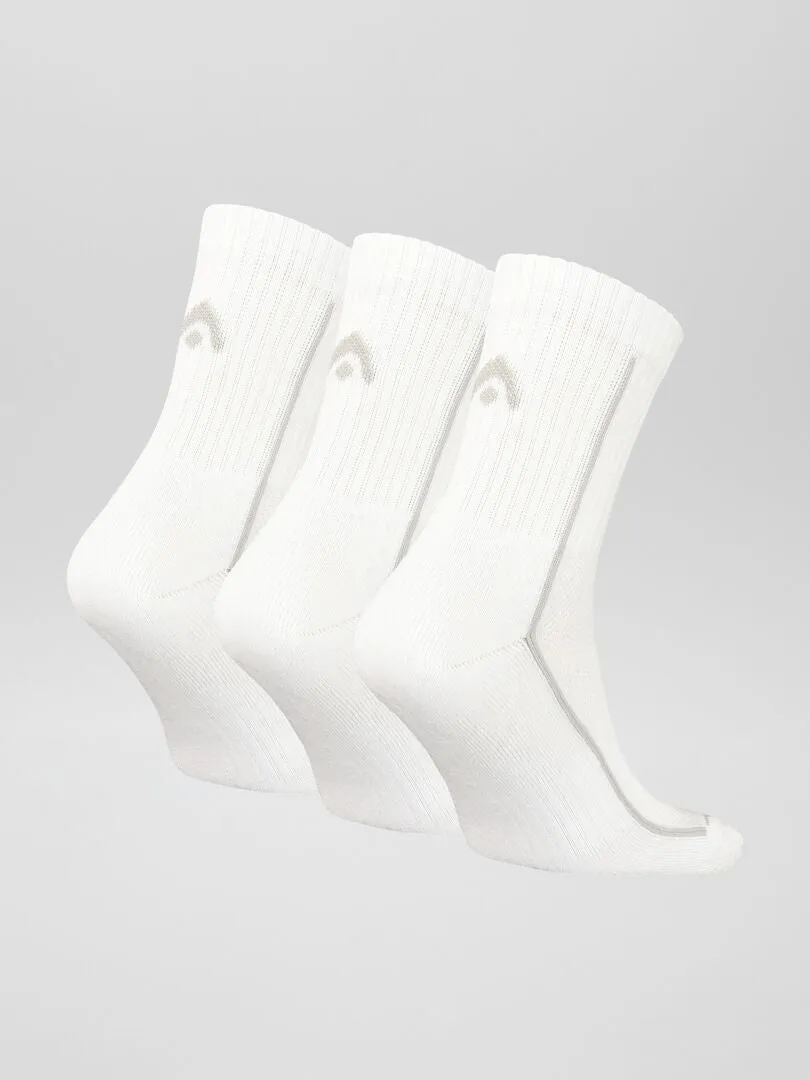 Pack de 3 pares de calcetines de deporte - BLANCO