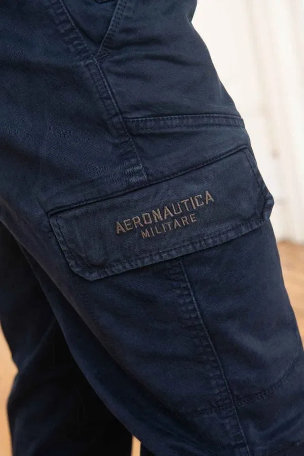 Pantalon Hombre Aeronautica Militare Pa1561Ct3001 Dark Blue