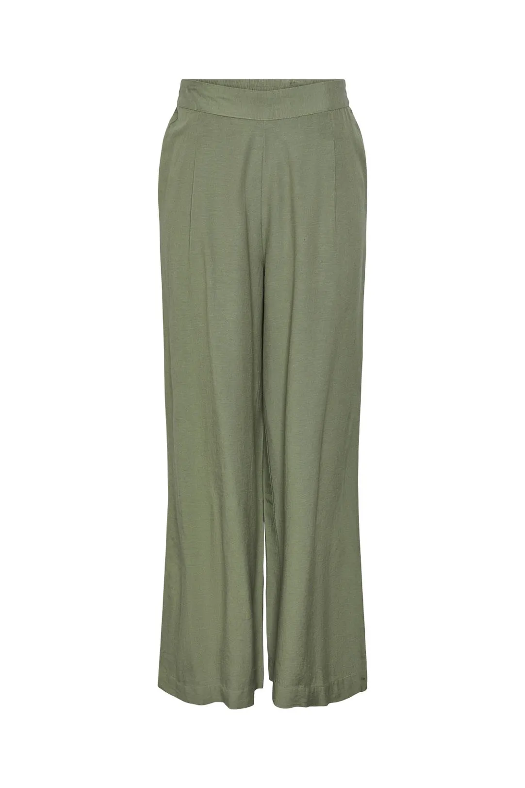 PANTALON TELA WIDE PCMINDI VERDE OLIVA