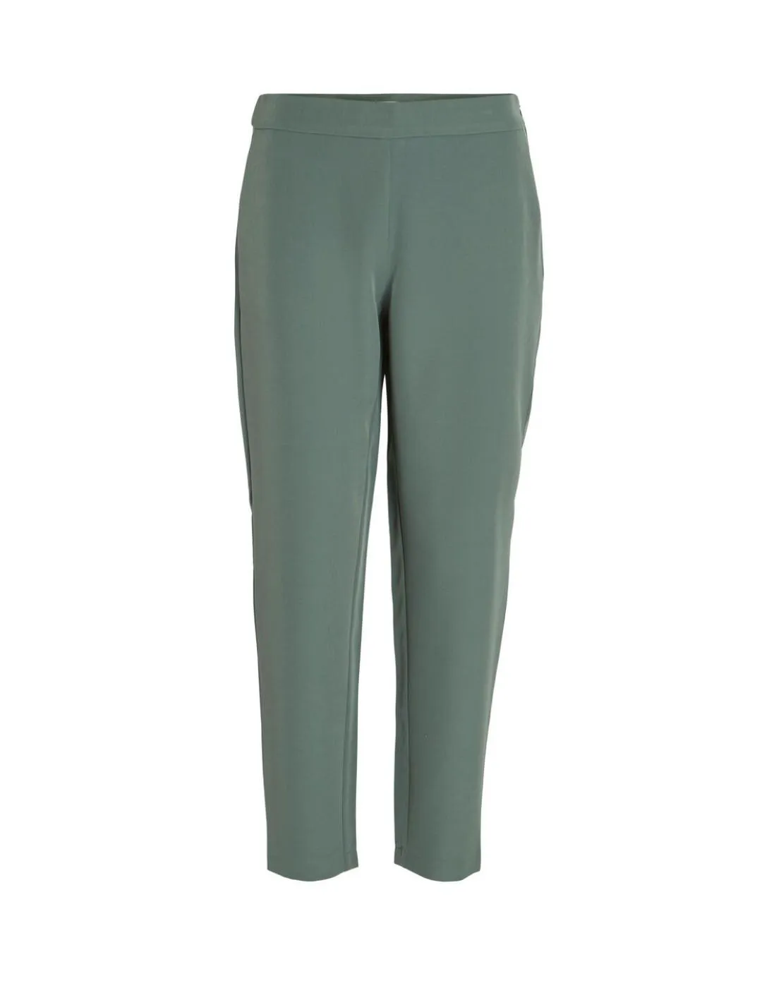 Pantalon Vila Carrie slim color verde de vestir para mujer