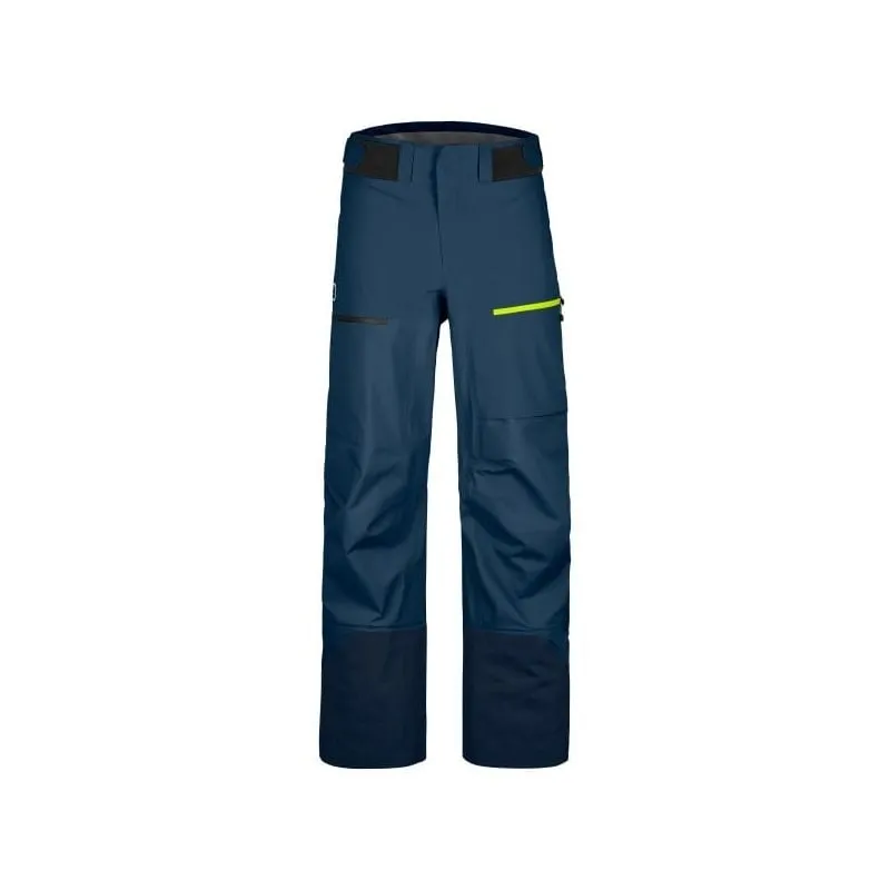 Pantalones de esquí para hombre Ortovox 3L Ravine Shell Pants M (deep ocean)