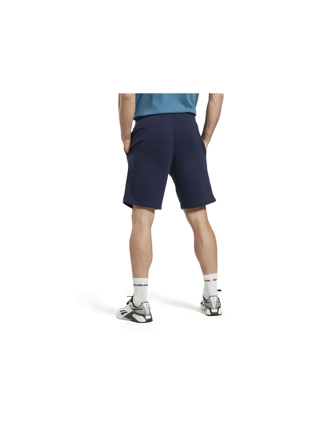 Pantalones de Fitness Reebok RI Logo Hombre Azul