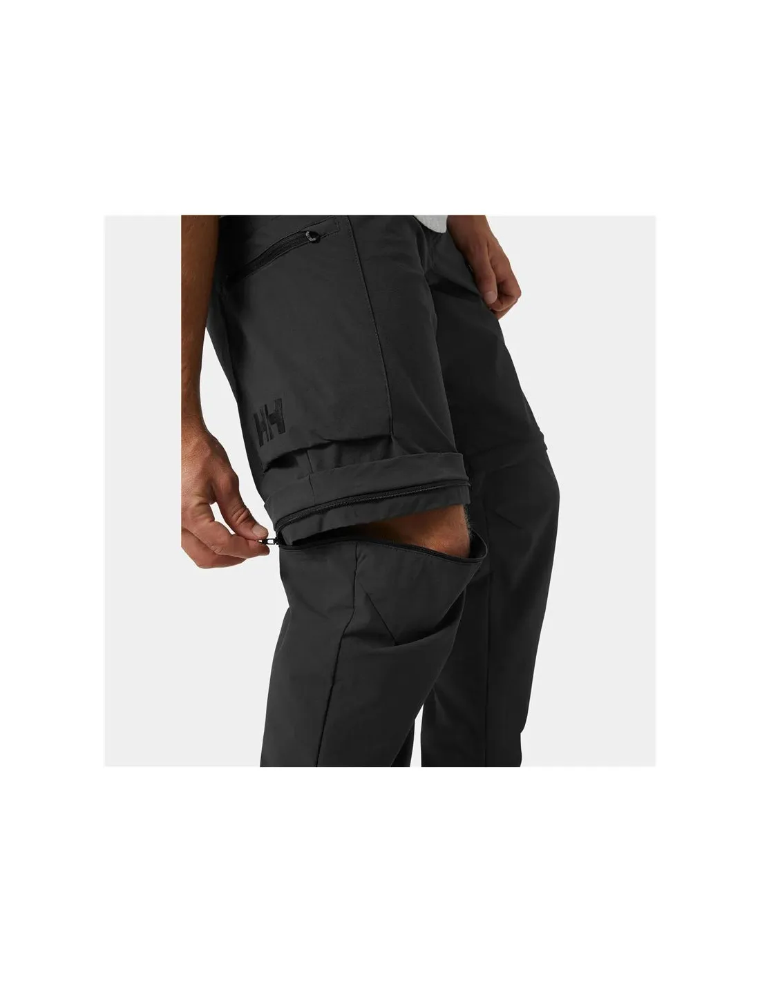 Pantalones de Montaña Helly Hansen Brono Softshell Zip Off Hombre Gris Oscuro