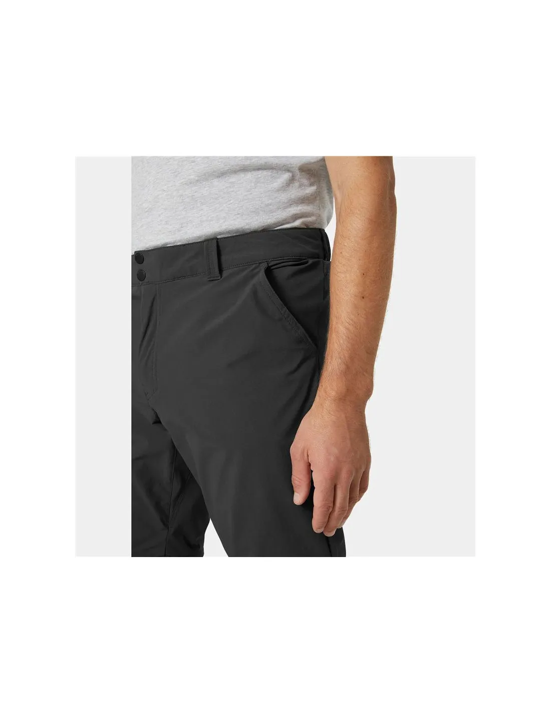 Pantalones de Montaña Helly Hansen Brono Softshell Zip Off Hombre Gris Oscuro