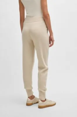 Pantalones de punto de lana virgen y cashmere