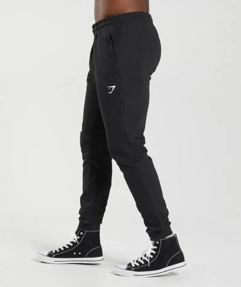 Pantalones Gymshark React Joggers Negros | 820461-GOK